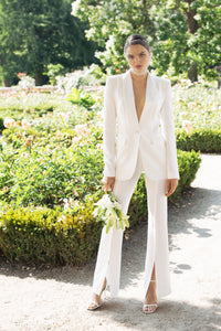 White Bridal Tuxedo