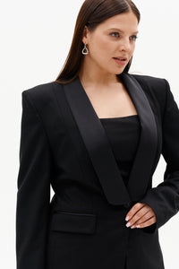 Curvy Tuxedo Jacket