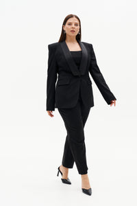 Curvy Tuxedo Jacket