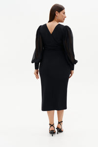 Curvy Midi Slit Skirt