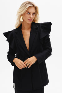 Jacket with Detachable Flounce