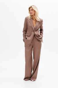 Grey Straight-Cut Trousers