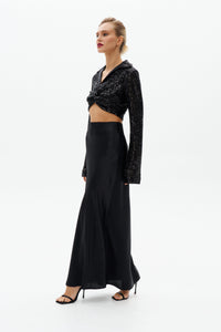 Satin Maxi Skirt