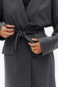 Drop Shoulder Maxi Coat