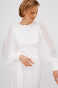 Organza Sleeve Blouse